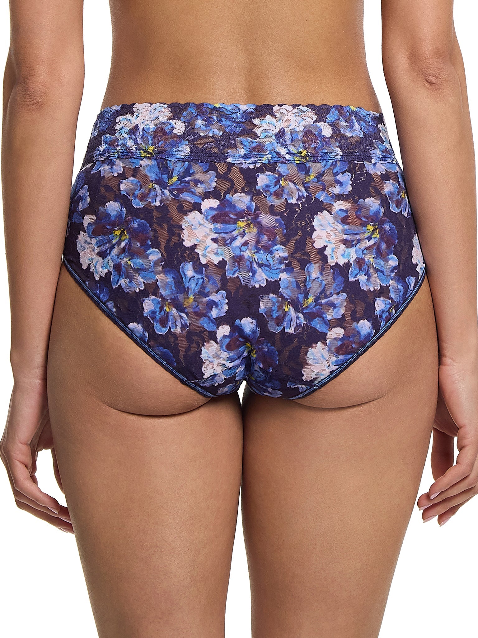 Printed Signature Lace French Brief Nightfall Purple