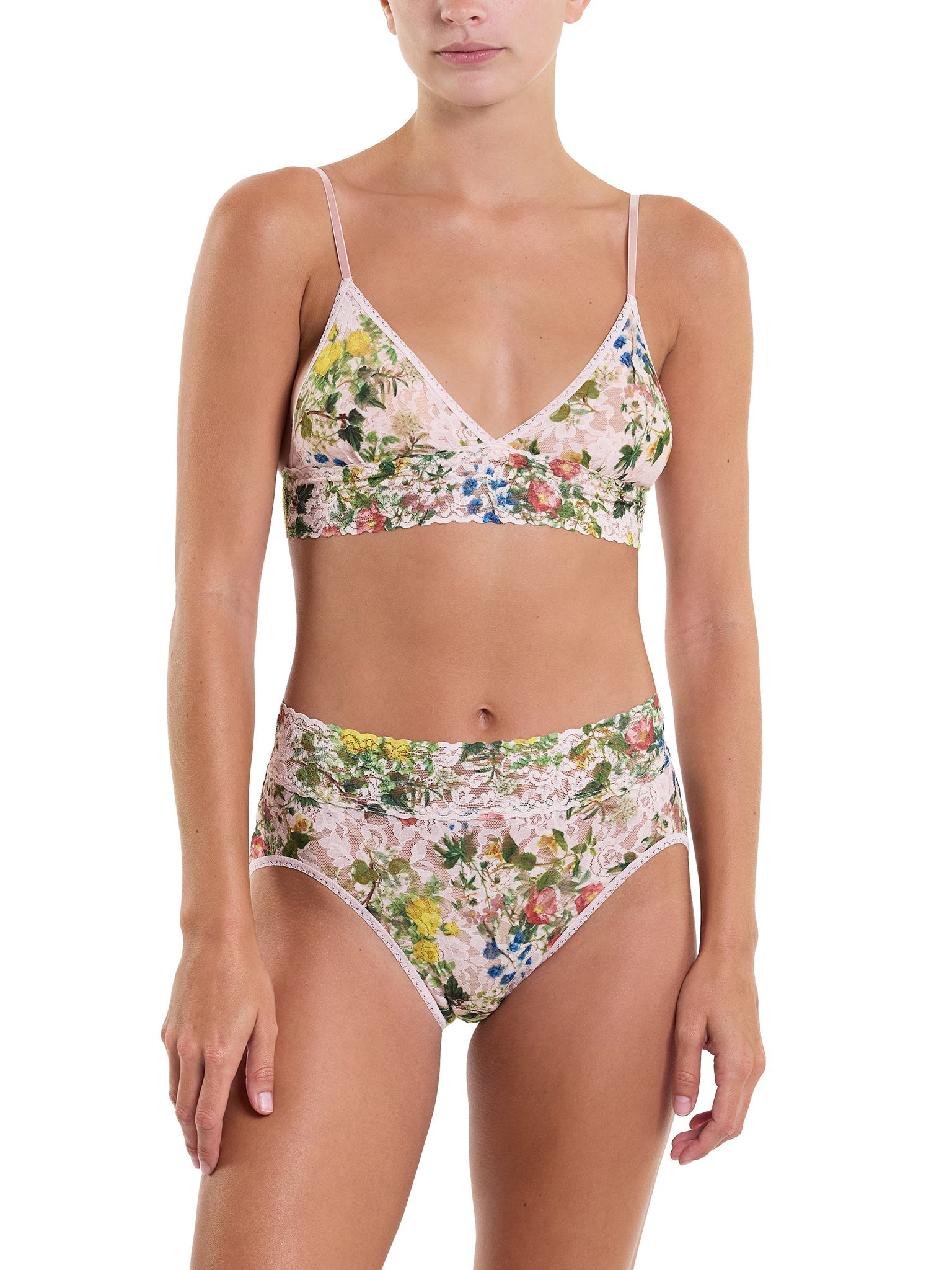 Printed Signature Lace French Brief Overjoyed