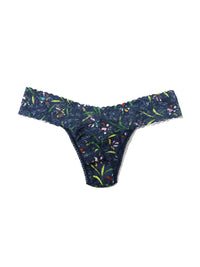 Printed Signature Lace Low Rise Thong Field Day Sale