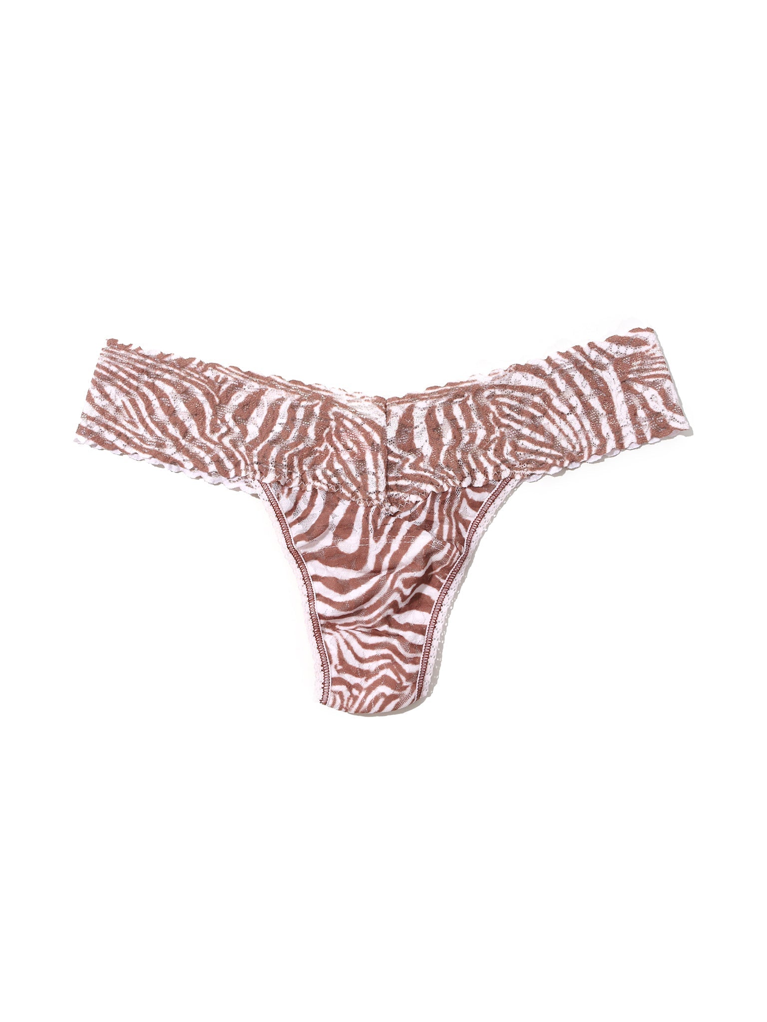 Printed Signature Lace Low Rise Thong Hide And Seek Sale