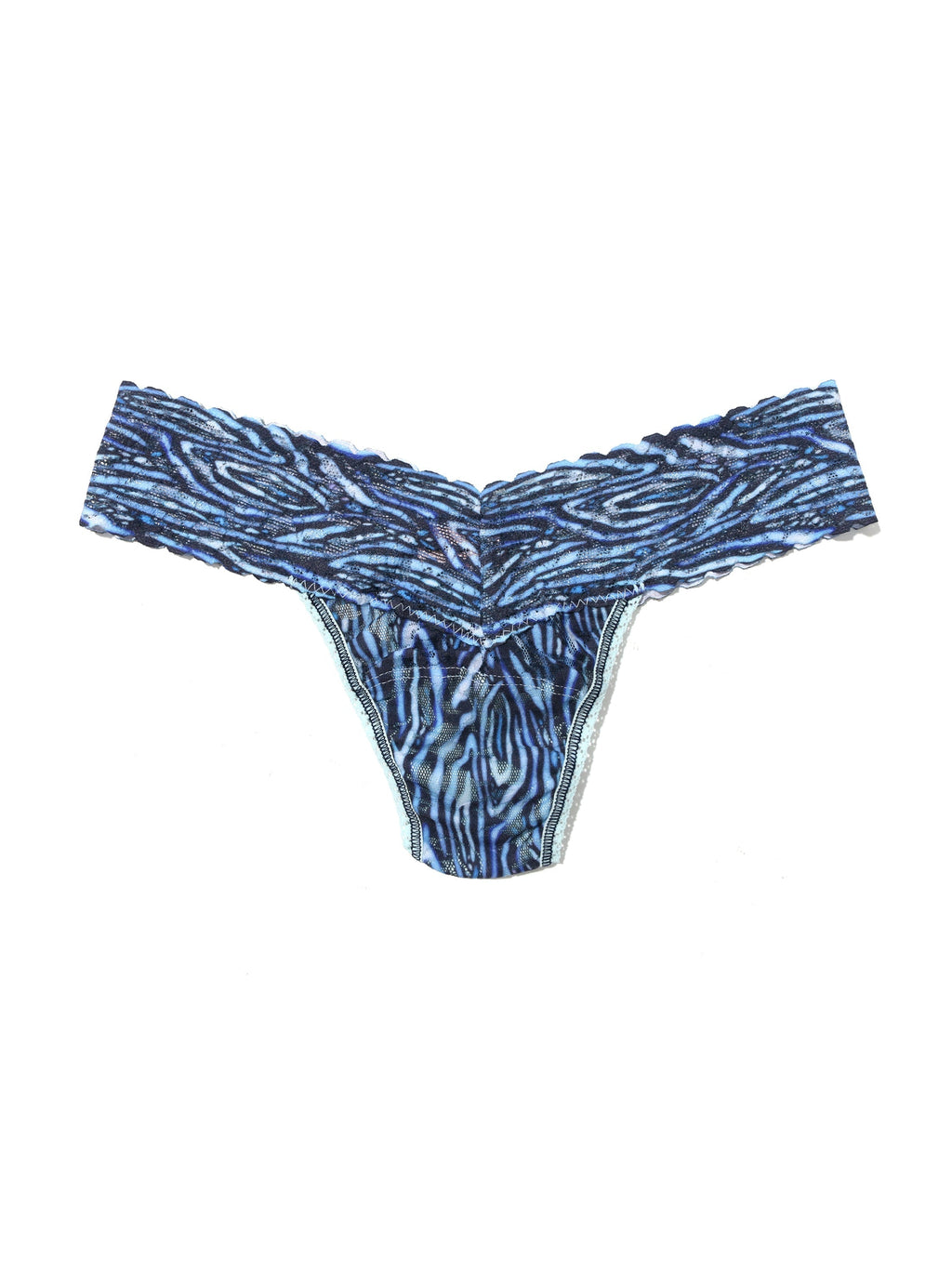 Printed Signature Lace Low Rise Thong Sea You Sale | Hanky Panky