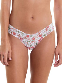 Printed Signature Lace Low Rise Thong Something Sweet Sale