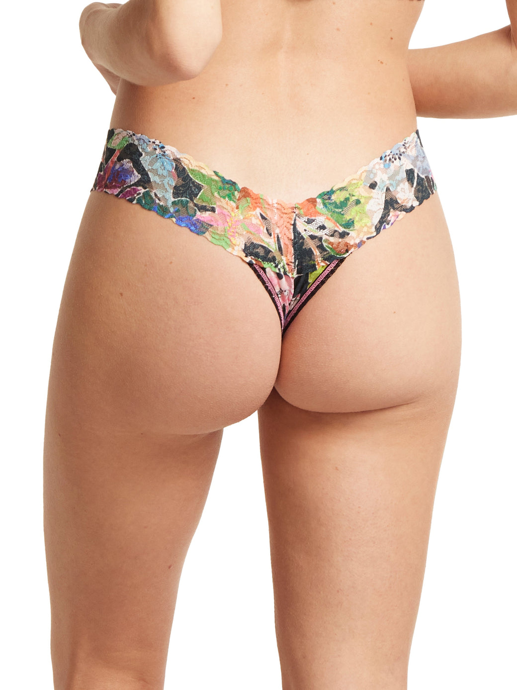 Printed Signature Lace Low Rise Thong Unapologetic Sale