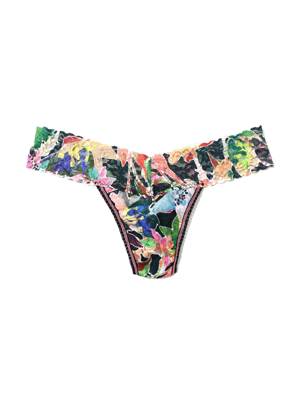 Printed Signature Lace Low Rise Thong Unapologetic Sale