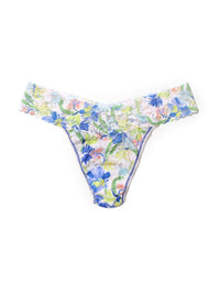 Printed Signature Lace Original Rise Thong Brush Strokes Sale