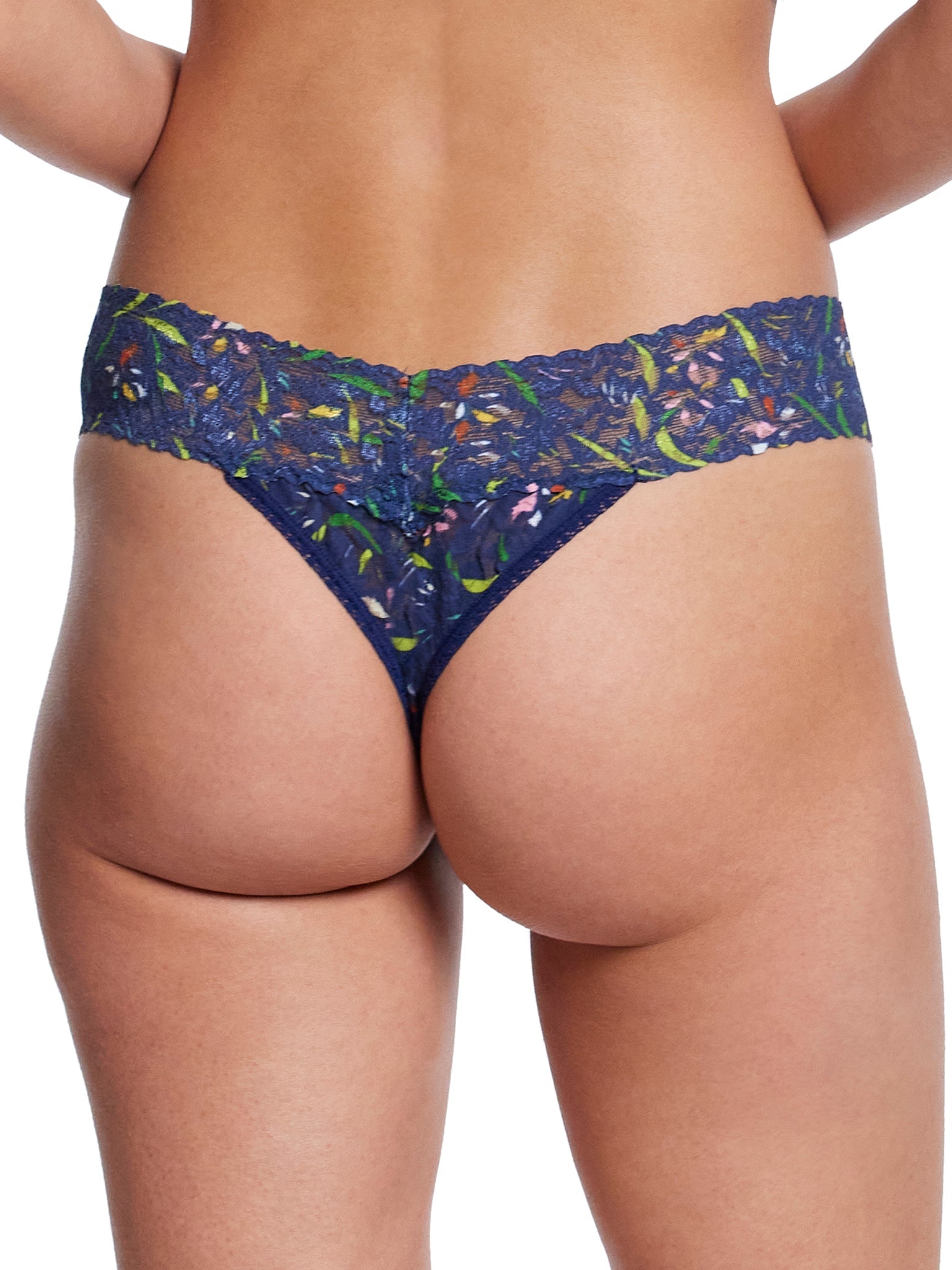 Printed Signature Lace Original Rise Thong Field Day Sale