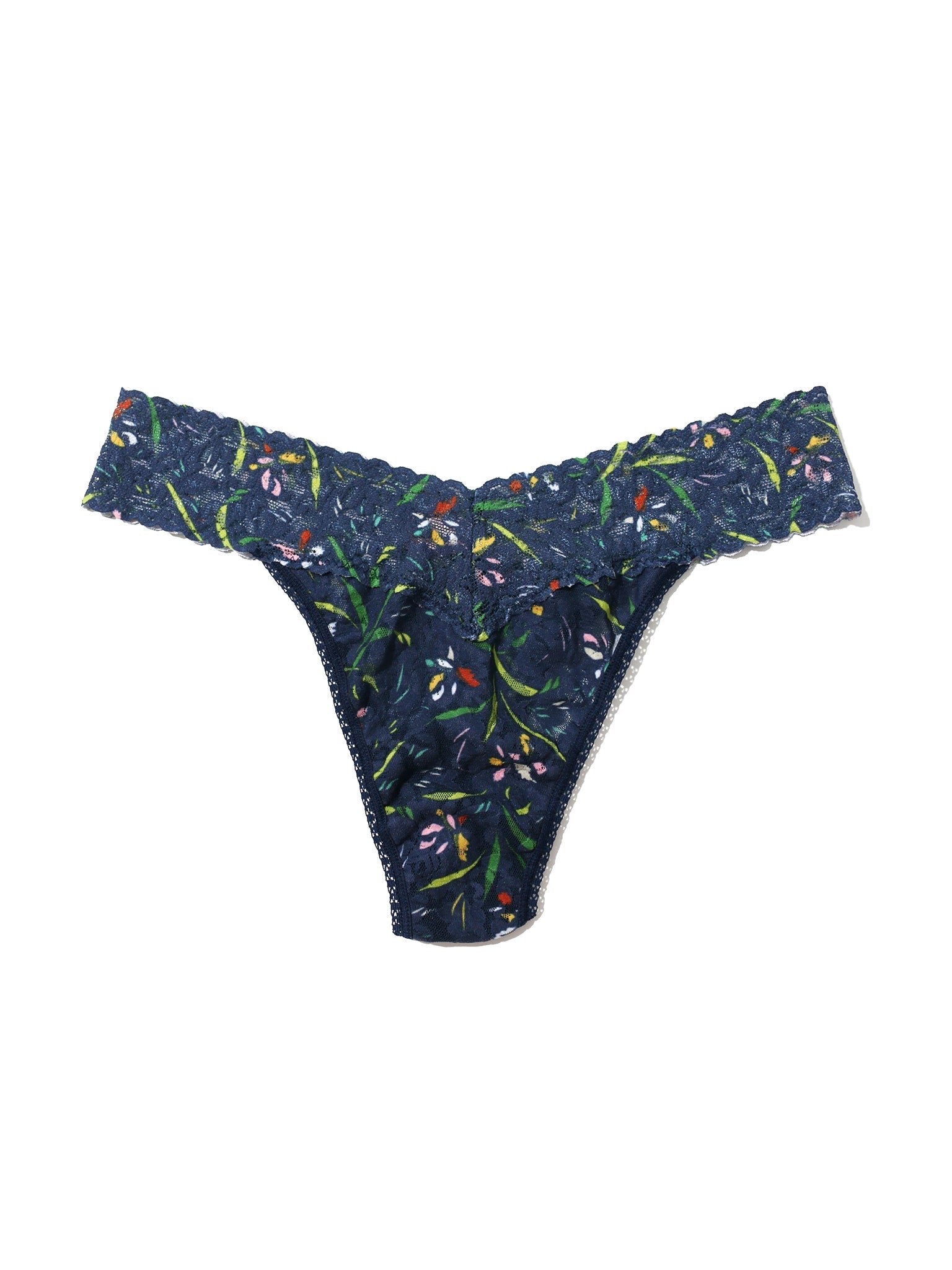 Printed Signature Lace Original Rise Thong Field Day Sale