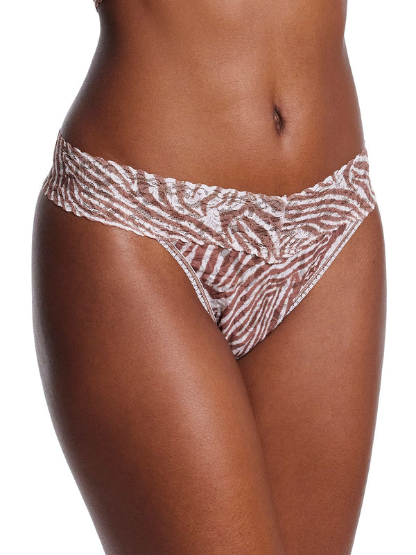 Printed Signature Lace Original Rise Thong Hide And Seek Sale