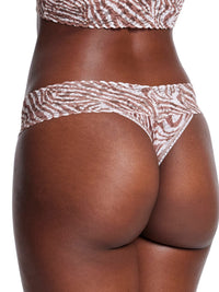 Printed Signature Lace Original Rise Thong Hide And Seek Sale