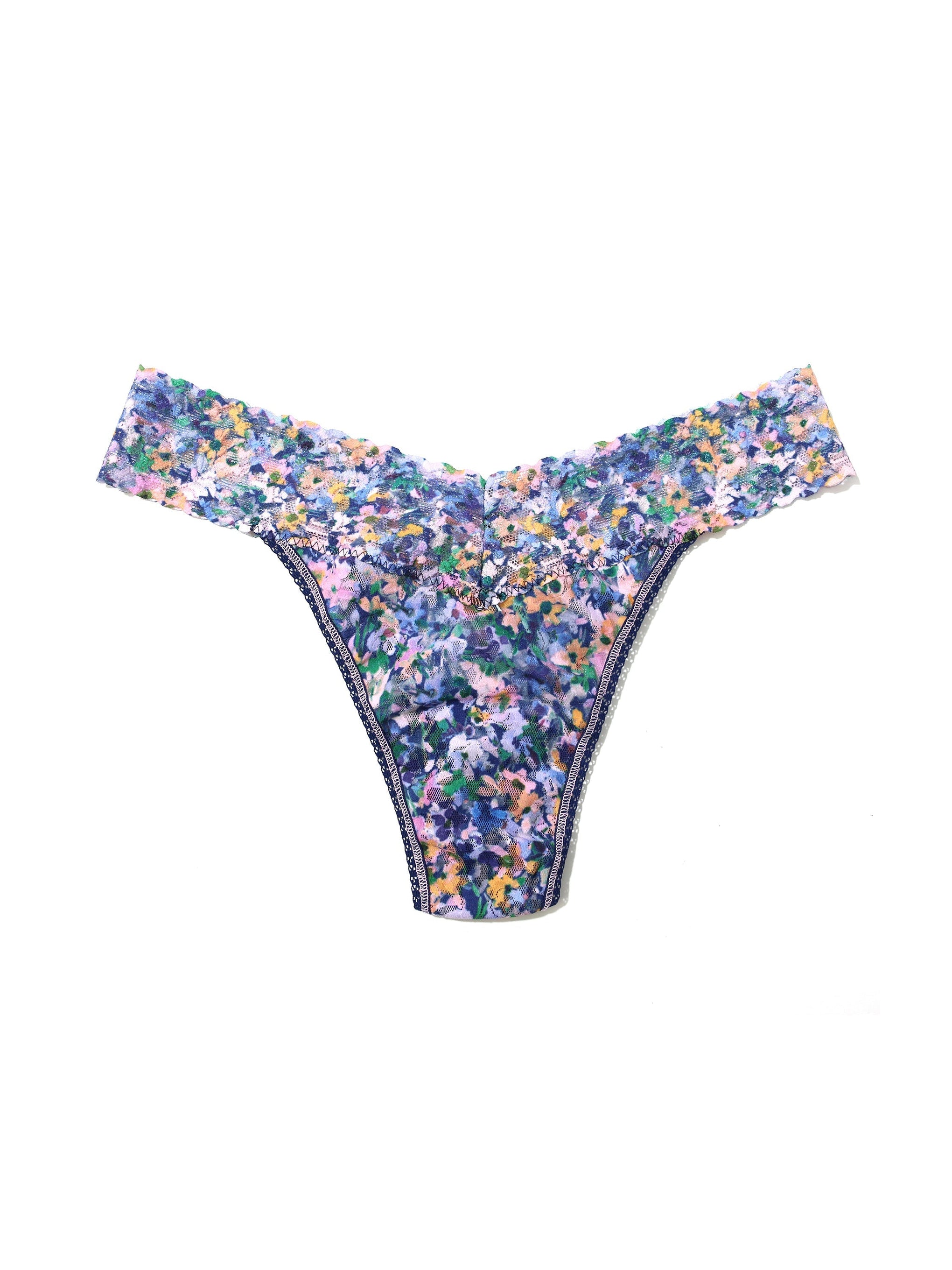 Printed Signature Lace Original Rise Thong Staycation Sale