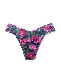 Printed Signature Lace Original Rise Thong  Tis' The Season