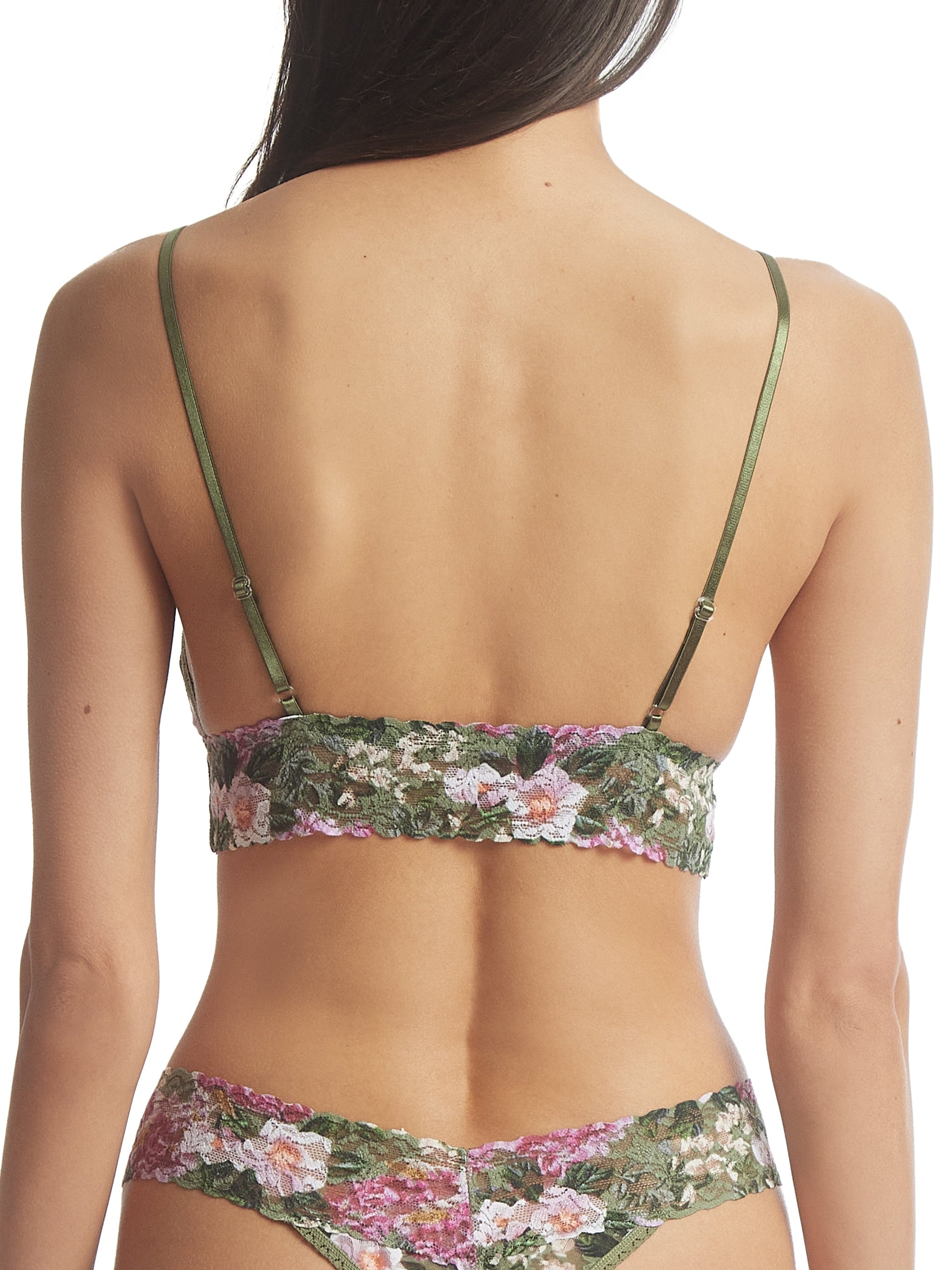 Honeydew Intimates Women's Camellia Lace Bralette, Palm, Small at