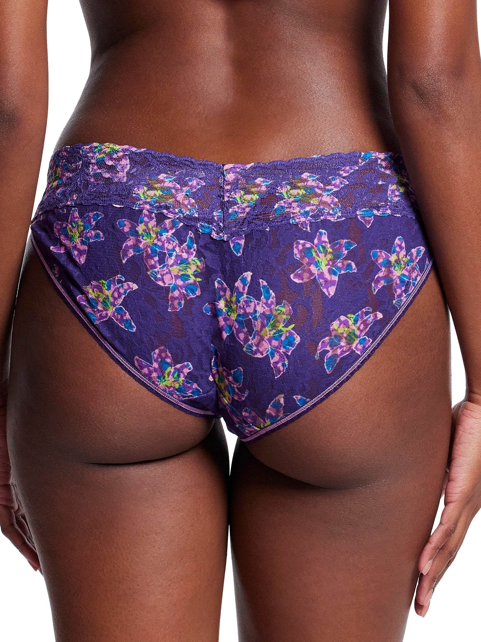 Printed Signature Lace V-Kini Fleurs Por Moi Sale