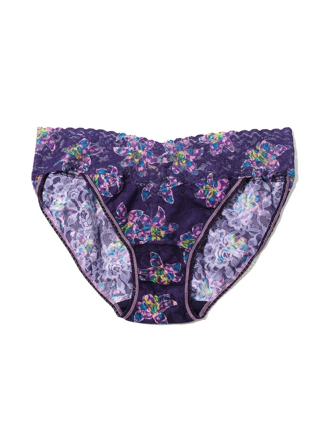 Printed Signature Lace V-Kini Fleurs Por Moi Sale