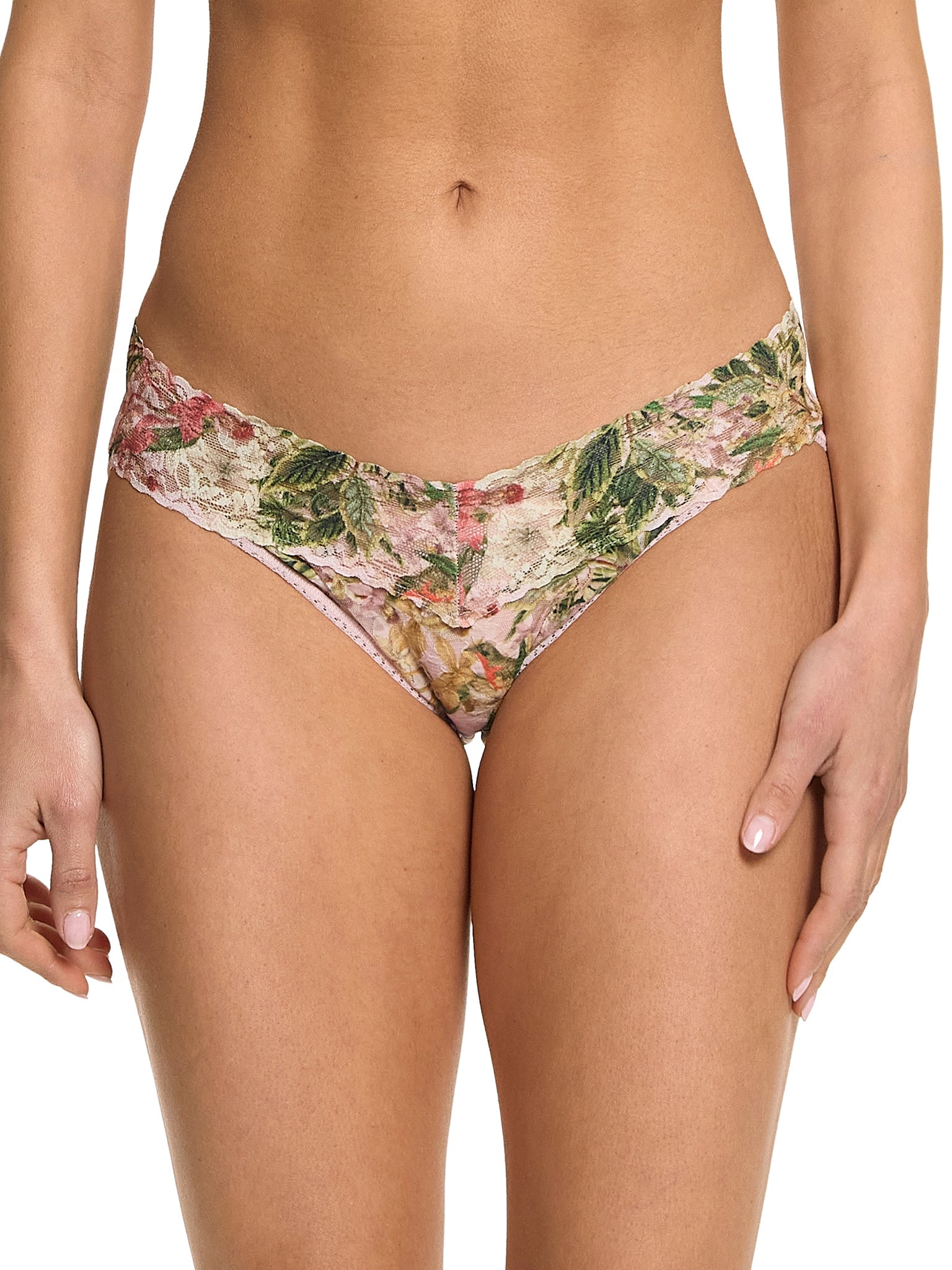 Printed Signature Lace V-Kini French Garden