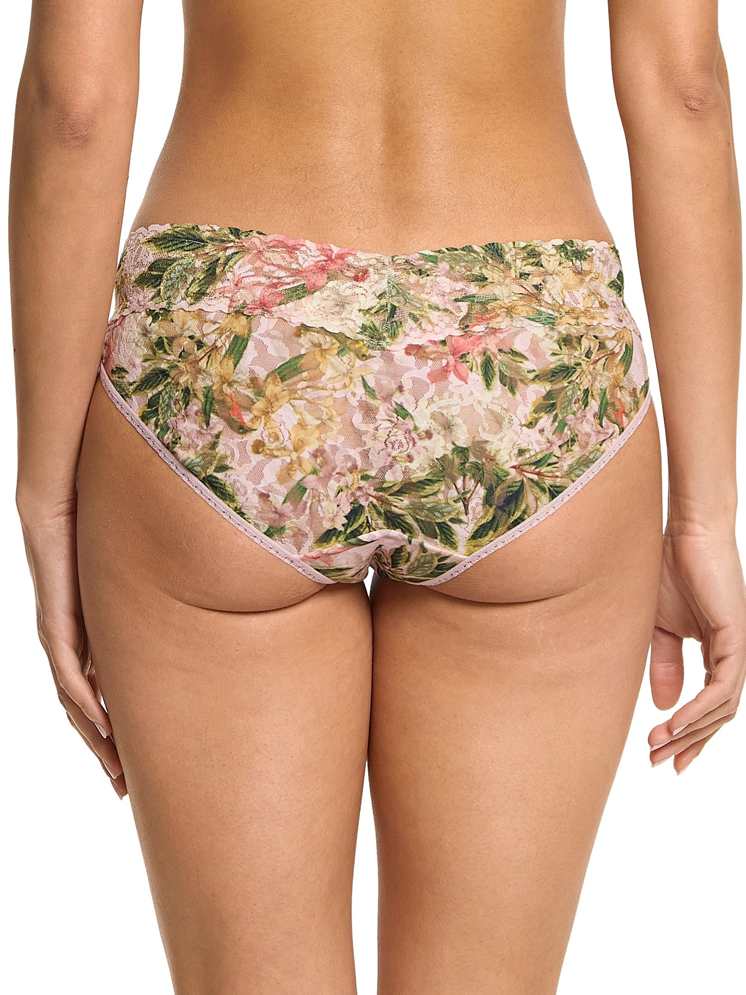 Printed Signature Lace V-Kini French Garden