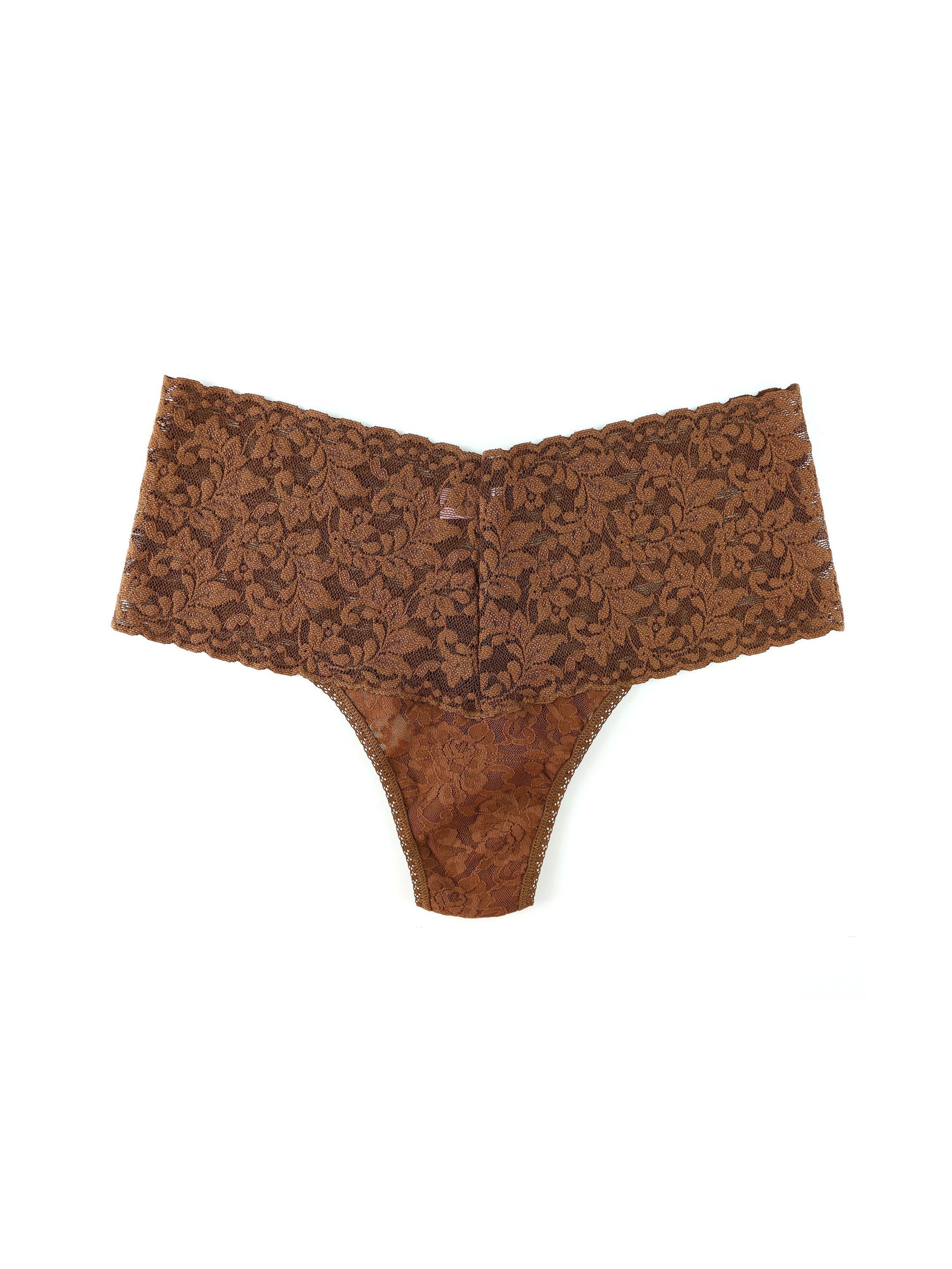 Thong in Stretch Lace Hip Hugger Style, Available Crotchless, Available in  More Colors -  Canada