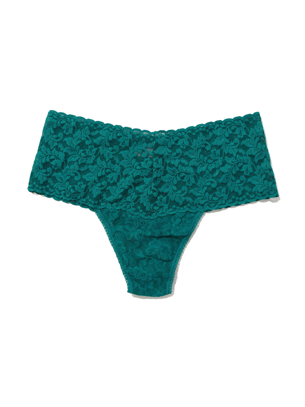 Retro Lace Thong Northern Lights Green