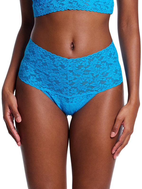 Retro Lace Thong Ocean Eyes Blue Sale