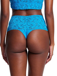 Retro Lace Thong Ocean Eyes Blue Sale