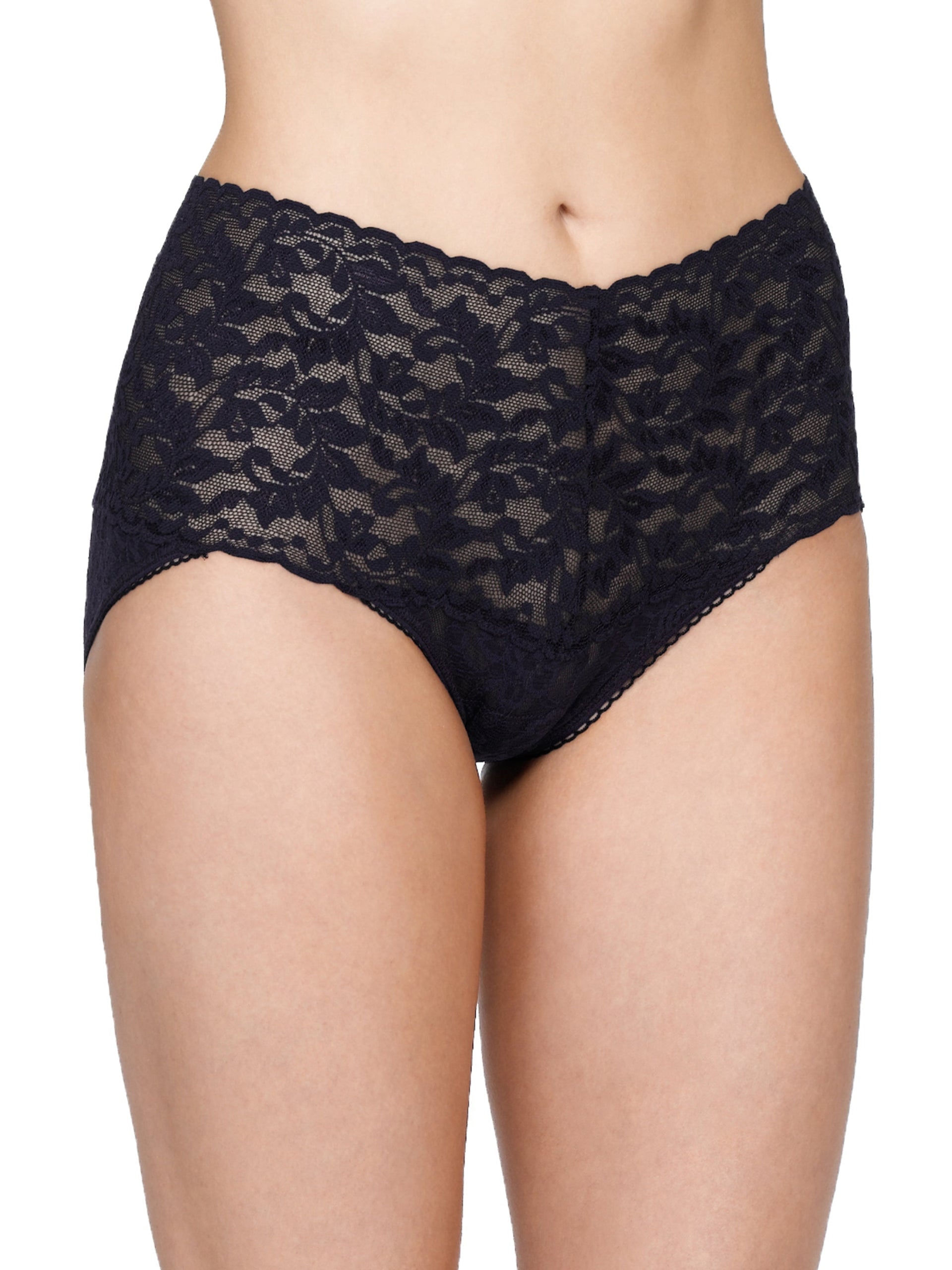 Retro Lace V Kini Black Hanky Panky 8301