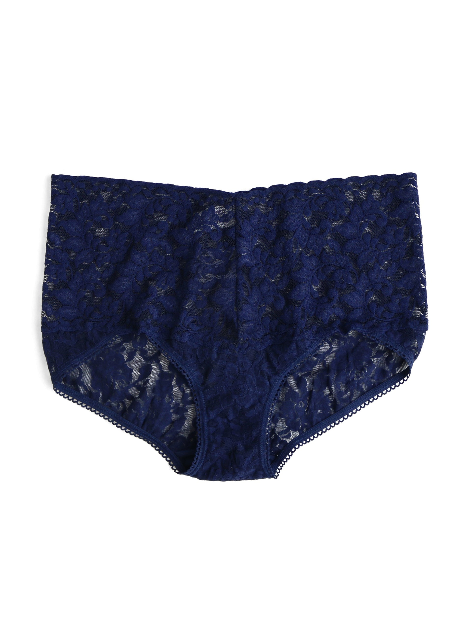 Retro Lace V-Kini Navy | Hanky Panky