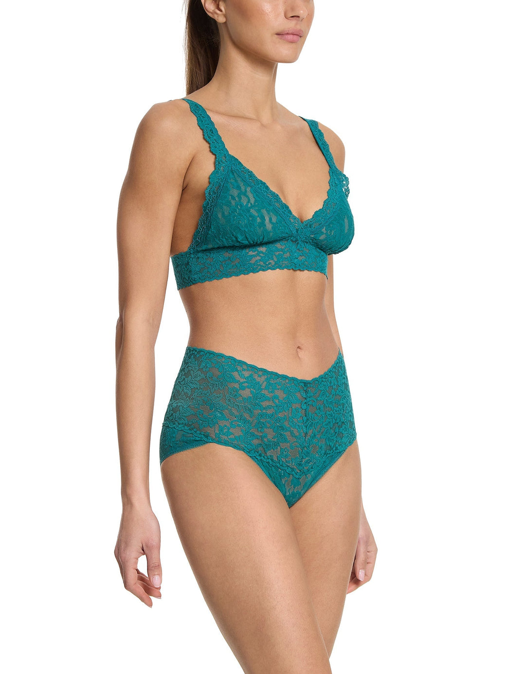 Retro Lace V-Kini Northern Lights Green Sale