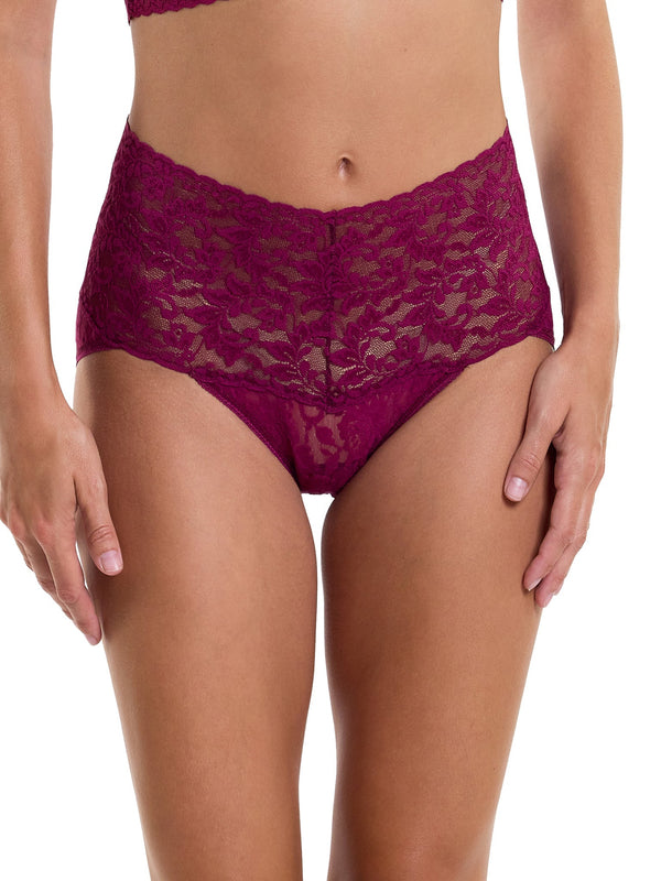 Retro Lace V-Kini Sugar Plum Red