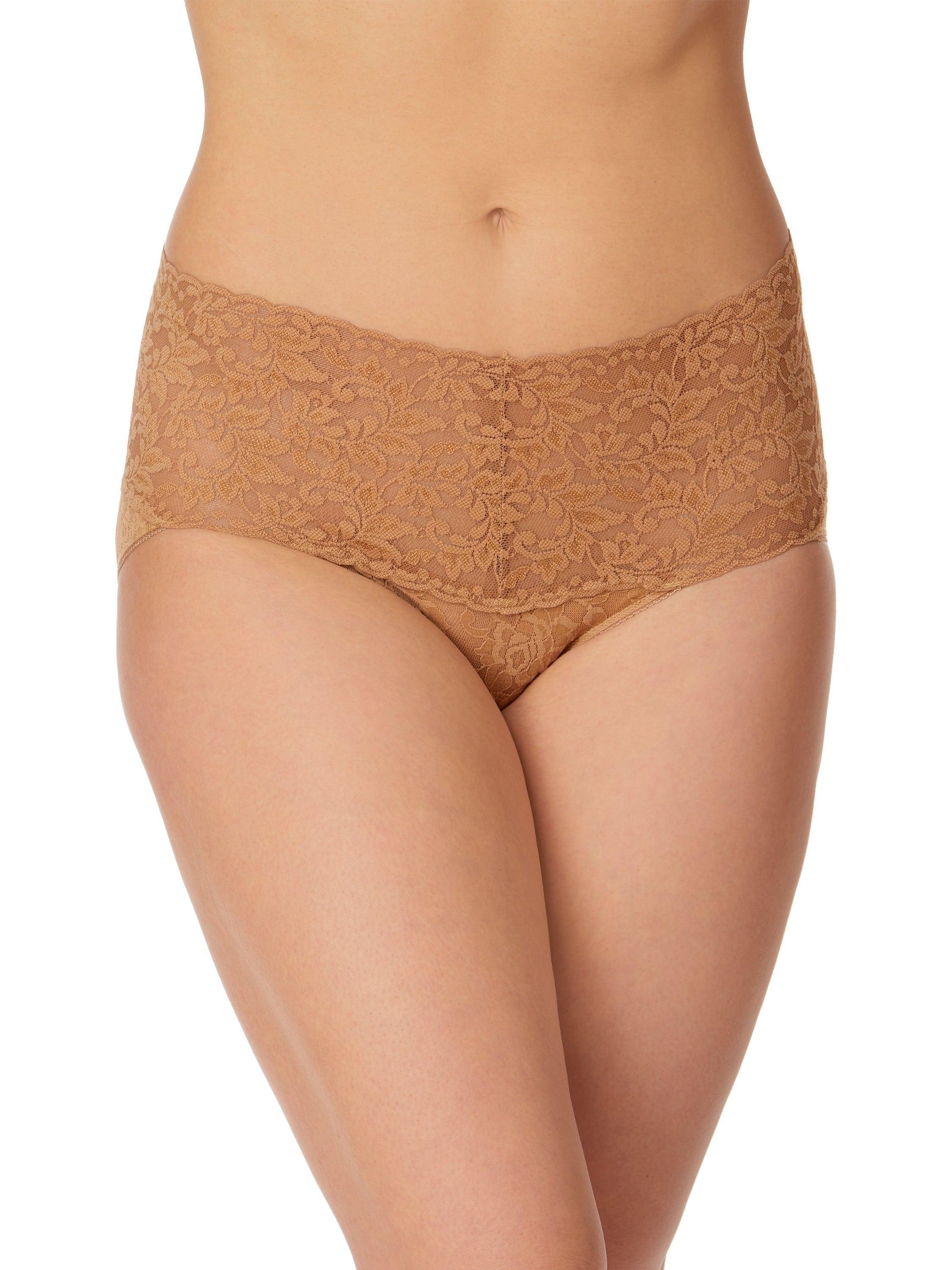 Retro Y-lined Floral Lace Brassiere with High Waist Panties+ Garters a –  NaughtyTrove