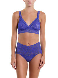 Retro Lace V-Kini Violets Are Blue