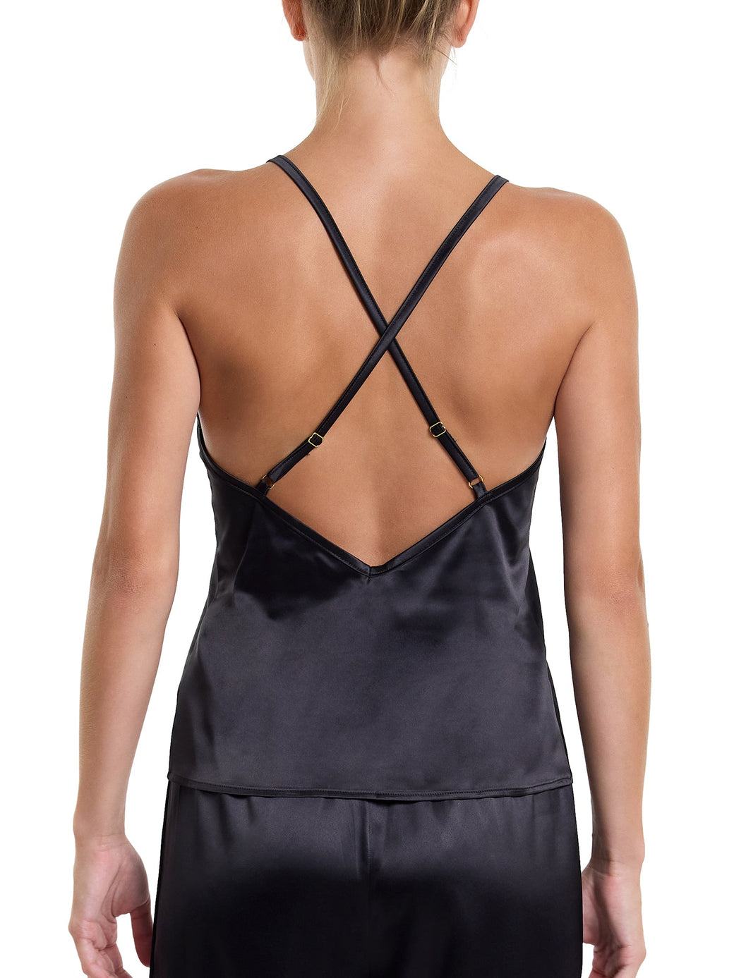 Satin Sleep Cami Black