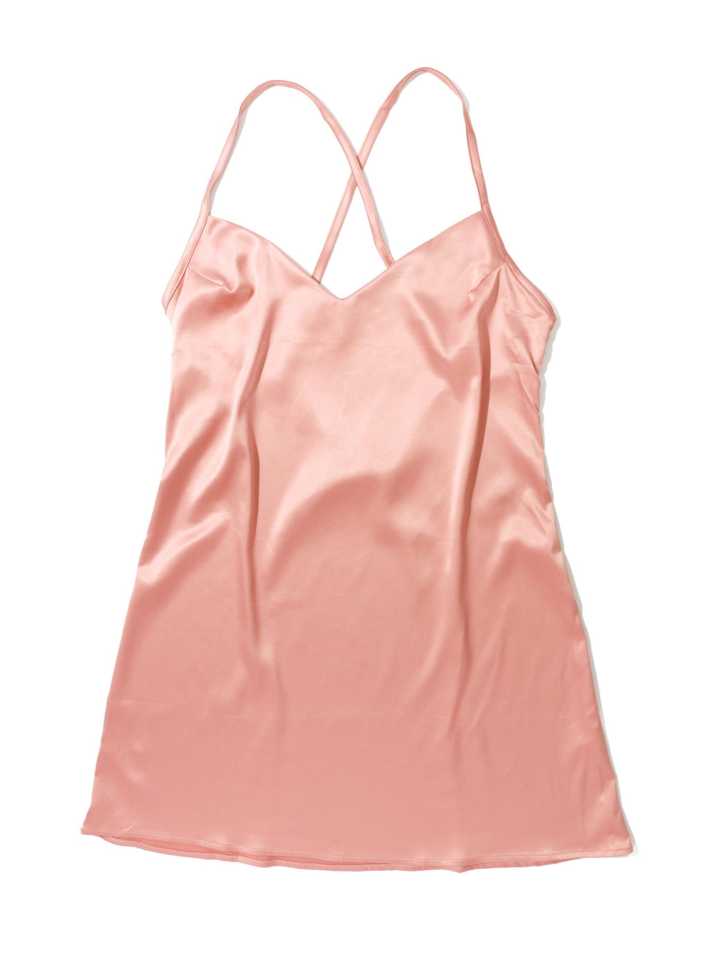 Satin Sleep Chemise Rose Latte Pink