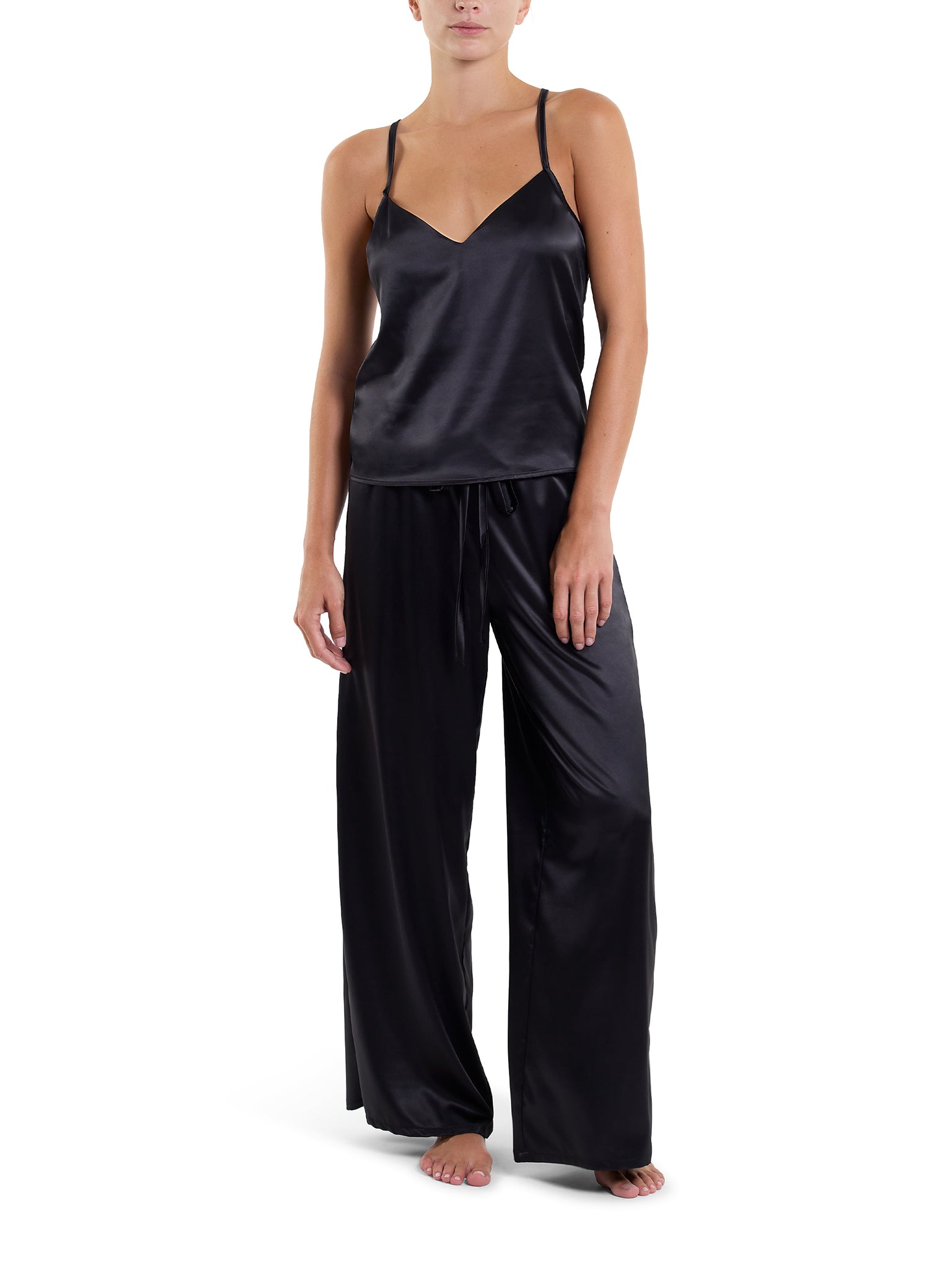 Satin Sleep Pant Black