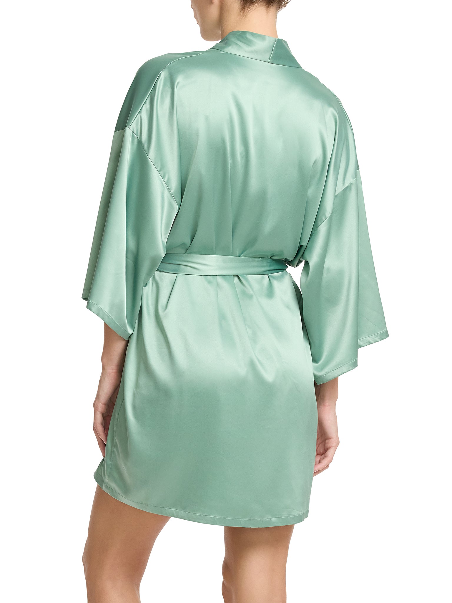 Satin Sleep Robe Green Tea