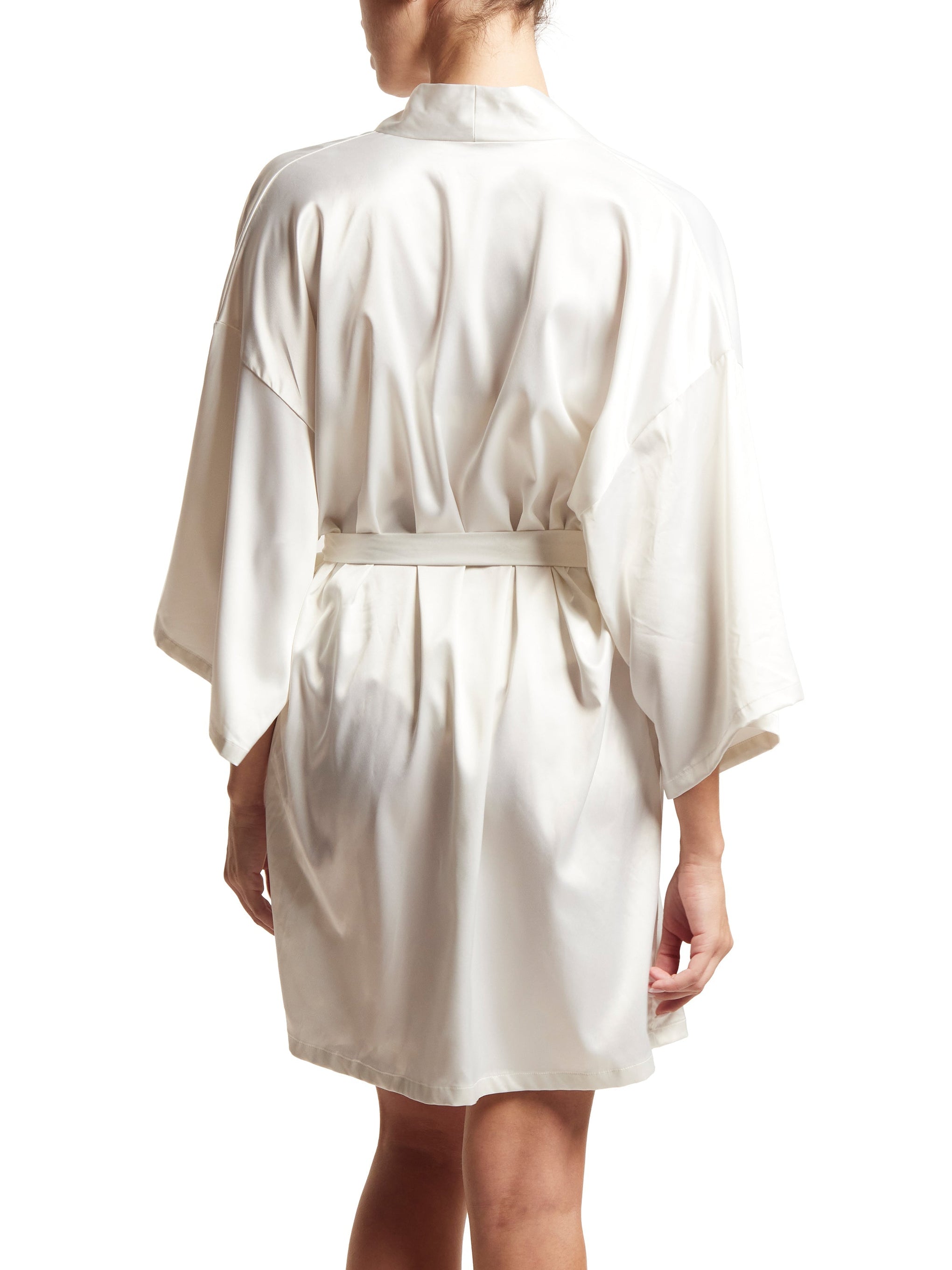 Satin Sleep Robe Light Ivory Sale