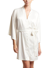 Satin Sleep Robe Light Ivory Sale