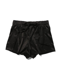 Satin Sleep Short Black