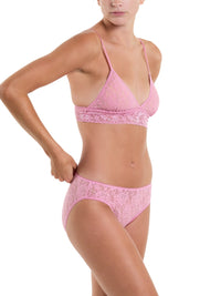 Signature Lace Bikini Tea Cake Pink