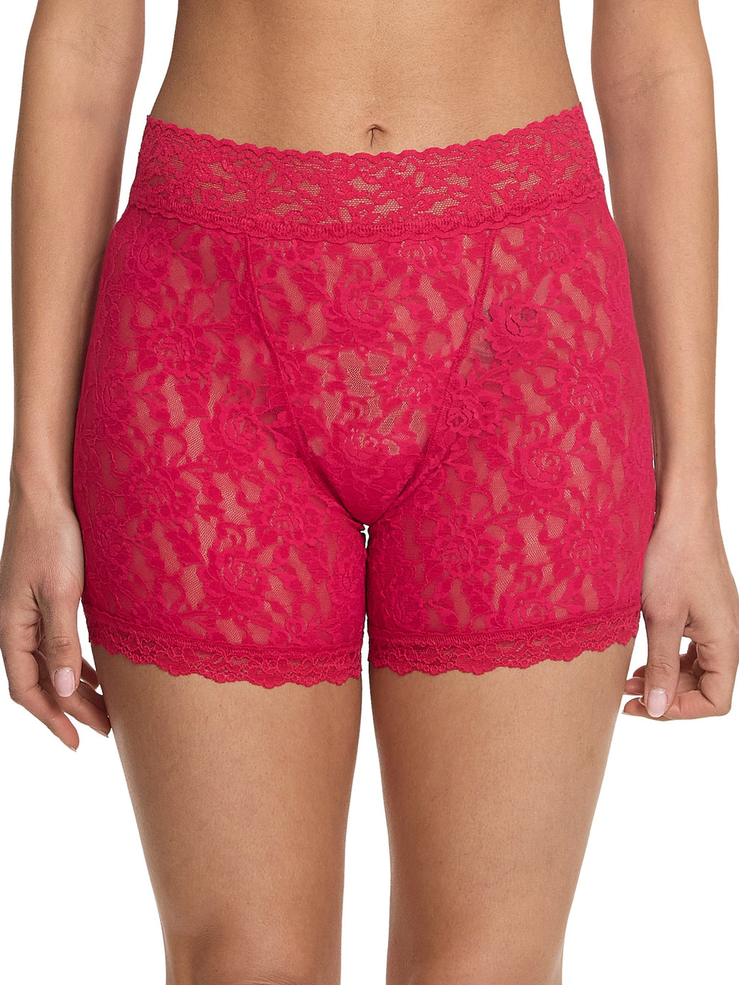 Signature Lace Boxer Brief Beet Juice Red Sale