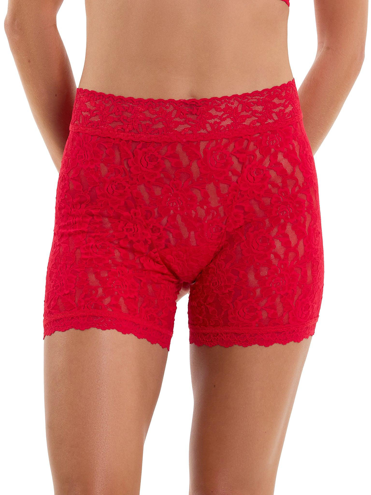 Signature Lace Boxer Brief Red