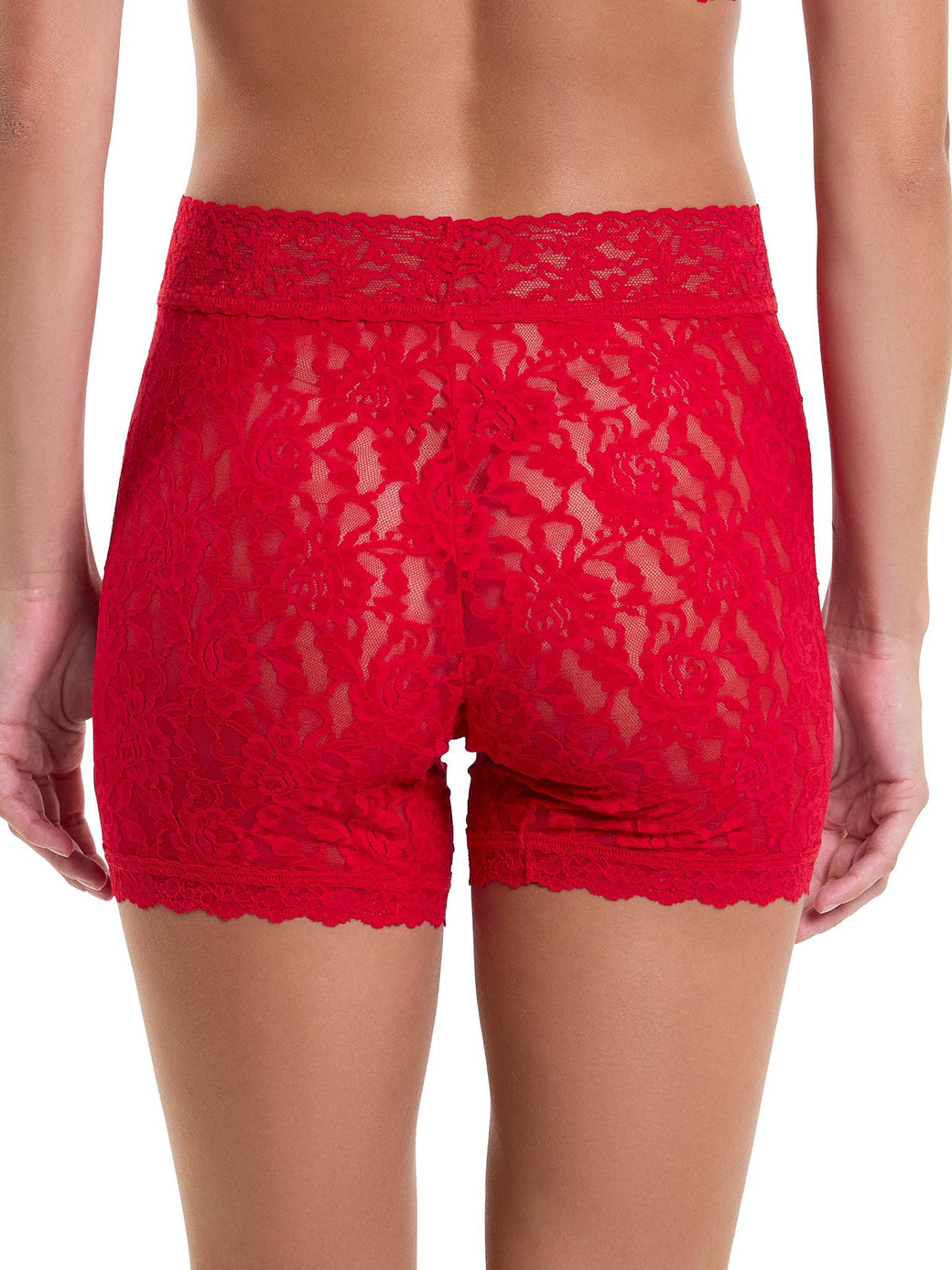 Signature Lace Boxer Brief Red