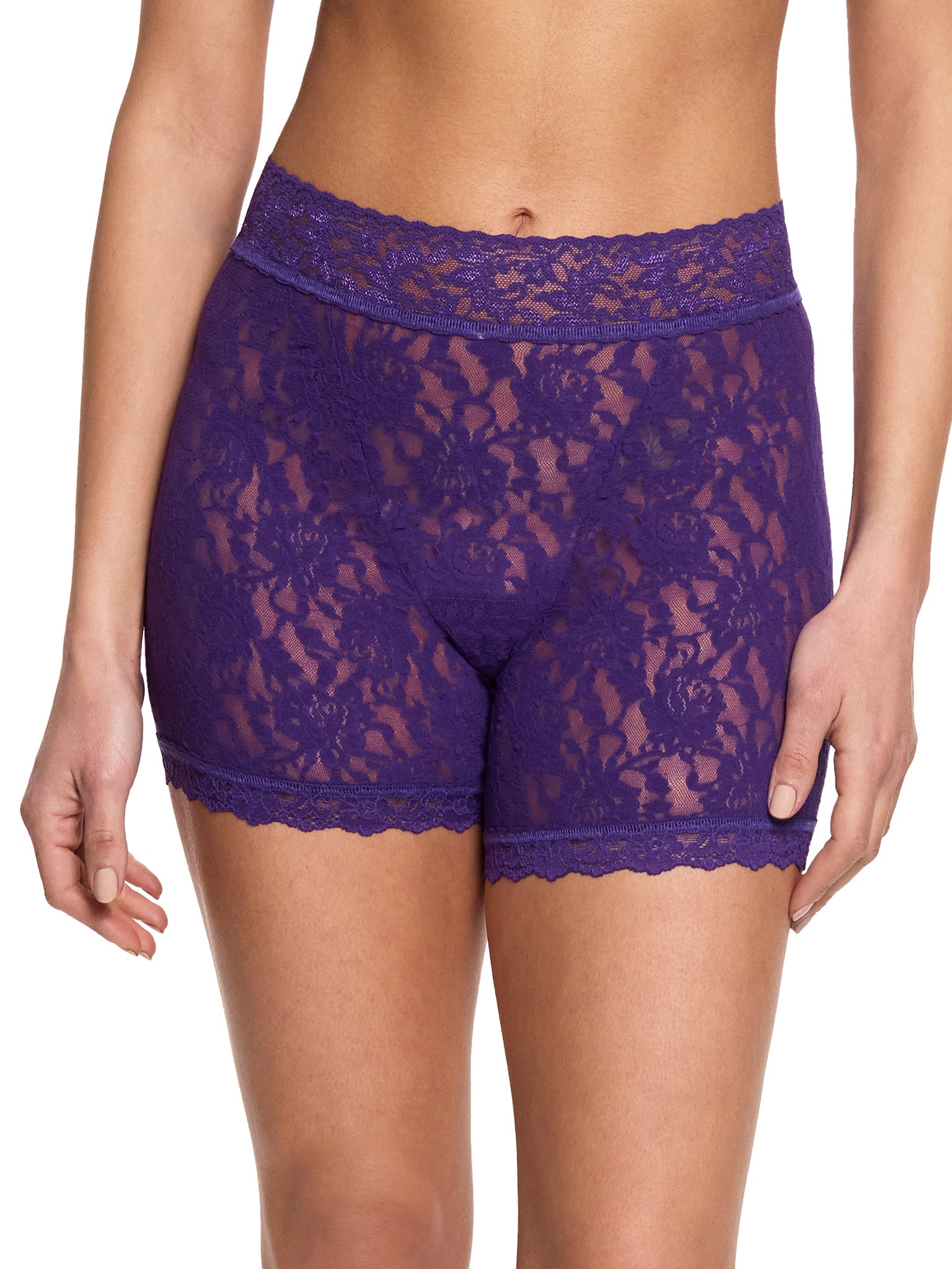 Signature Lace Boxer Brief Snow Day Purple