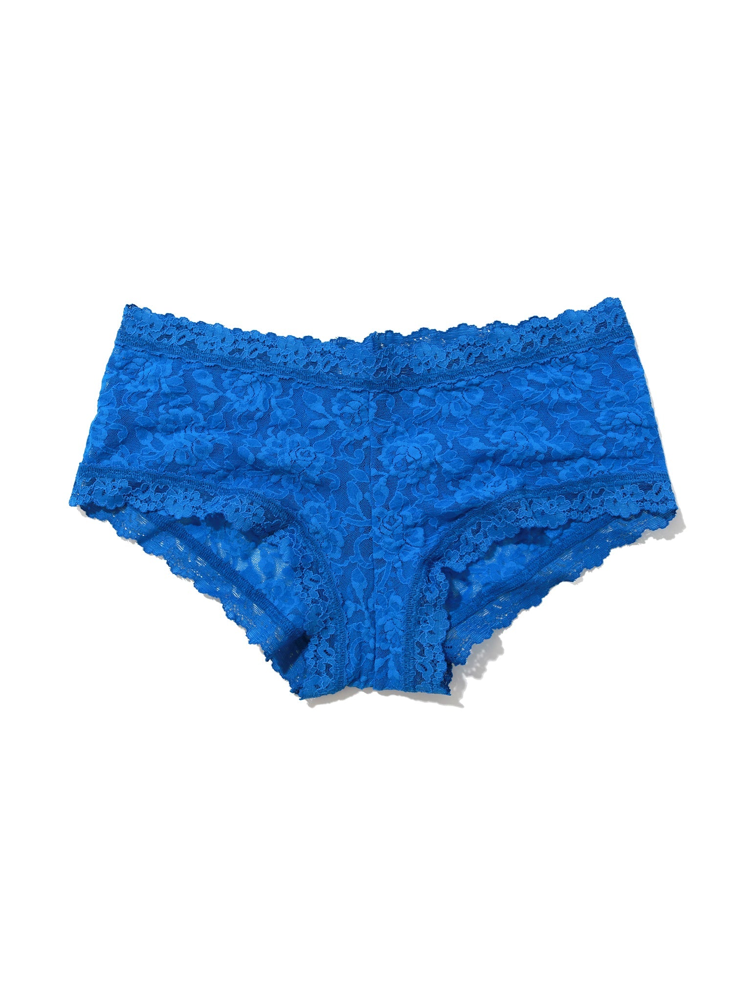 Signature Lace Boyshort Across The Pond Blue