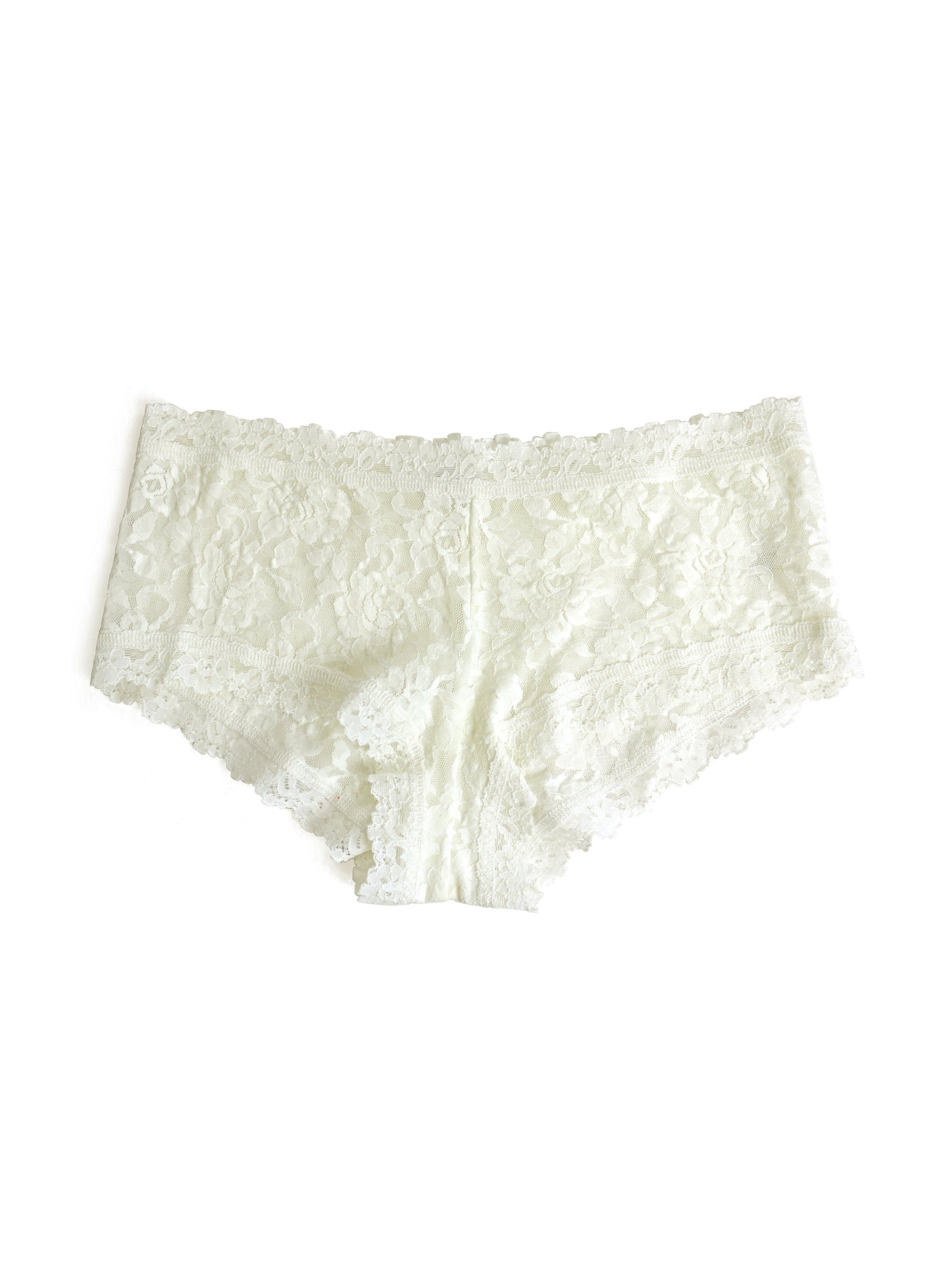 Beautiful White Lace Boxer Panties