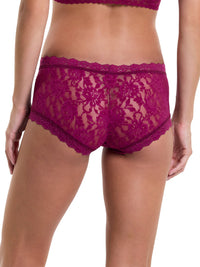 Signature Lace Boyshort Sugar Plum Red