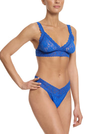 Signature Lace Crossover Bralette Across The Pond Blue Sale