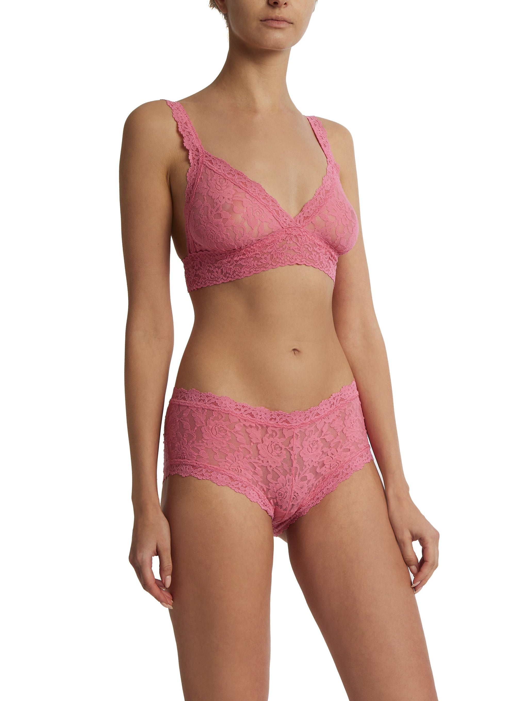 Hanky Panky - Signature Crossover Lace Bralette - Guava