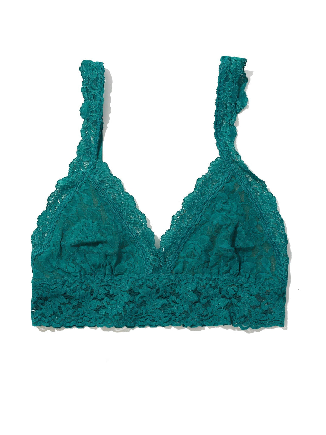 Signature Lace Crossover Bralette Northern Lights Green Sale