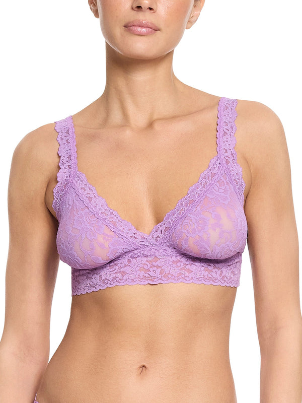 Signature Lace Crossover Bralette Venus Purple Sale