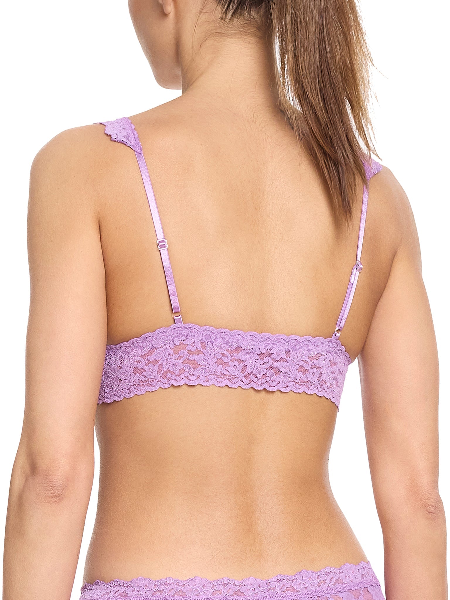 Signature Lace Crossover Bralette Venus Purple